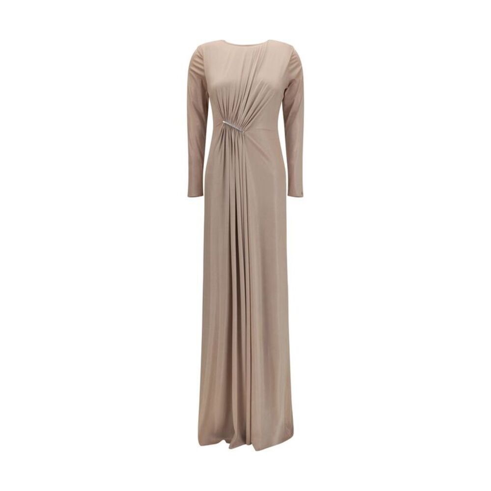 Nissa Beige Polyester Casual Women's Dress